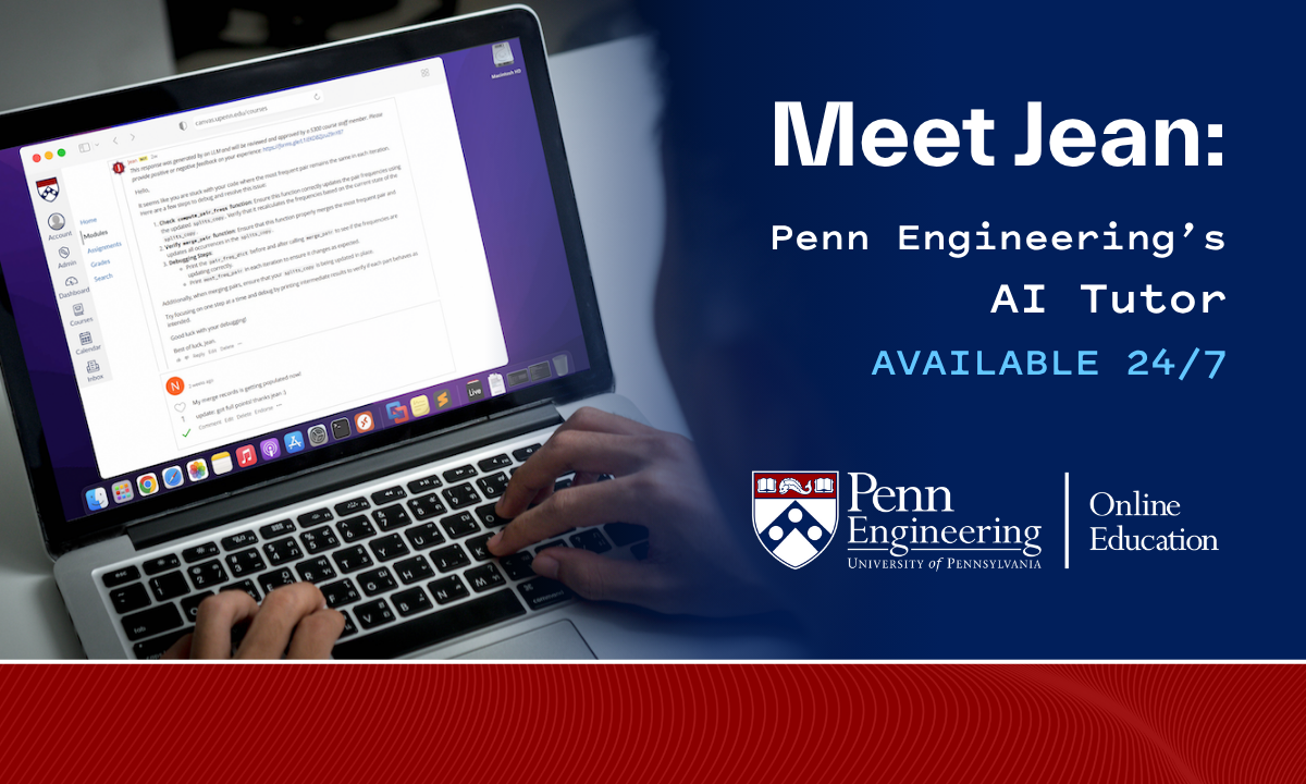 Meet Jean, Penn Engineering’s AI Tutor — Available 24/7